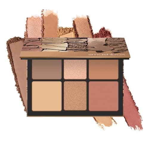 Smashbox The Cali Contour Palette | Six-Shade Contour Kit with Highlighter, Bronzer and Blush Powder for Face Contouring Makeup and Glow | Matte and Pearlescent Finishes, Light to Medium, 0.69 Ounce