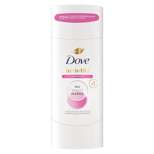 Dove Advanced Care Antiperspirant Deodorant for Women Clear Finish No White Marks 72 hour sweat and odor protection 2.6 oz